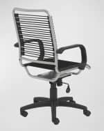 Euro Style Bradley Black High Back Bungie Office Chair | Horchow