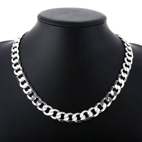 1pcs 8MM 20inches long Links chain men necklace factory price fashion ...