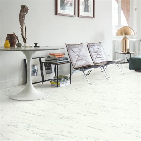 Marble Carrara White - Ambient Click luxury vinyl 1300 x 320 mm Tiles ...