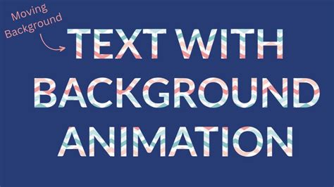 Text Background Animation Effect using HTML and CSS - YouTube