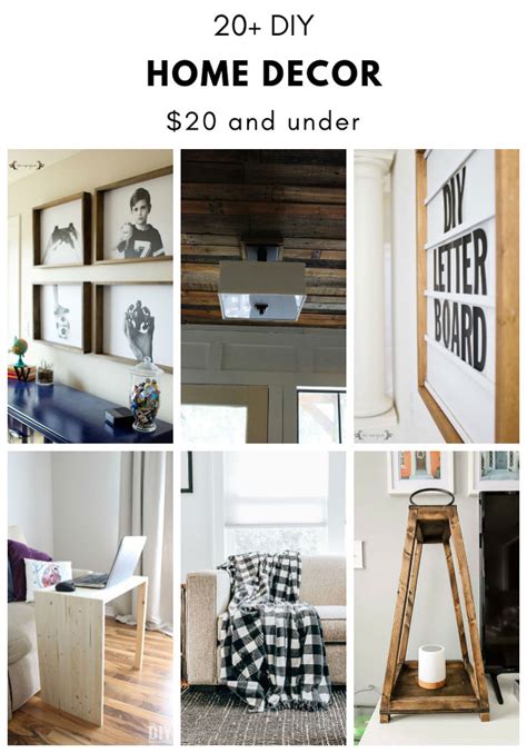 20+ DIY Home Decor Ideas $20 and under - The DIY Dreamer