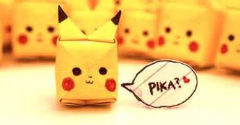 Pokemon : Pikachu Origami | Paperized Crafts