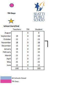 Hawthorne Elementary School - School District Instructional Calendar ...