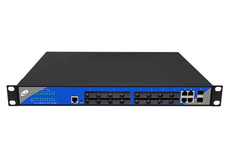 Rack Mount Ethernet Fiber Switch 16 10/100M Optical 2 Gigabit SFP 4 Gigabit Ethernet Ports