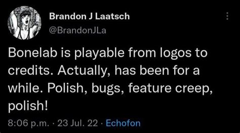 bonelab is playable from logo to credits now we just have to wait for ...
