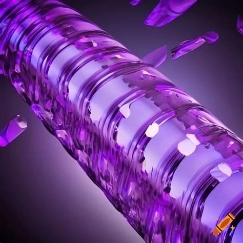 Purple crystal pneumatic tube on Craiyon