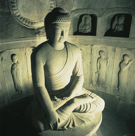 Seokguram Grotto Temple, Statue Of Buddha Photograph by Unknown