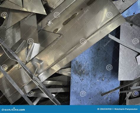 Stainless and Steel Waste in Junk Yard,rust and Damaged Metal Parts ...