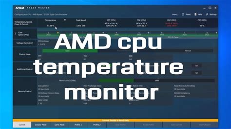 Amd processor temp monitor - villesenturin