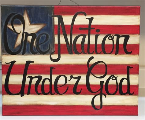 One Nation Under God Flag | Canvas painting, Painting, First nations