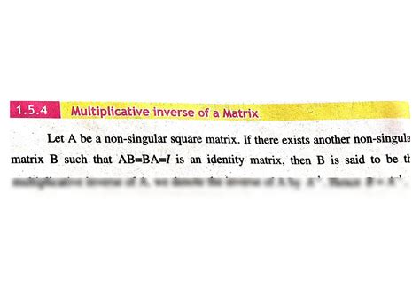 SOLUTION: Multiplicative inverse of matrix - Studypool