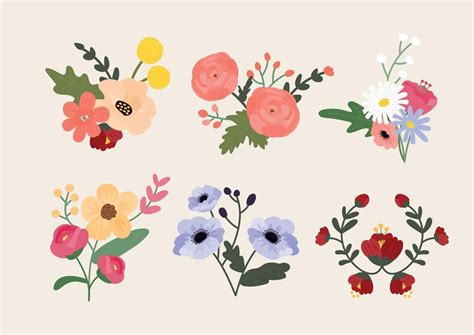 floral decoration. Hand drawing style flower illustration. 2989895 ...