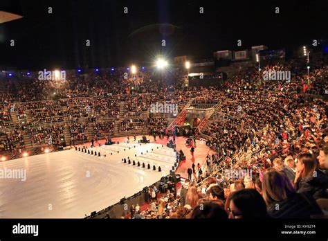 Inside the Verona Arena, Arena di Verona Stock Photo - Alamy