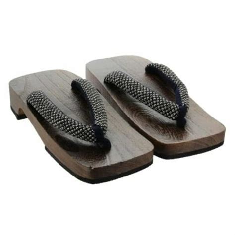 Men's Black Wooden Japanese Geta Sandals | Shop | Japanese Style