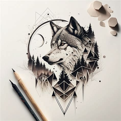 Discover more than 83 geometric wolf tattoo design best - in.coedo.com.vn