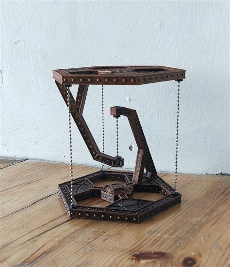 Impossible Table - Tensegrity Levitation - Optical Illusion - Steampunk ...