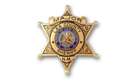 Lea County Sheriff 6 Star Badge | Star badge, Sheriff badge, Fire badge