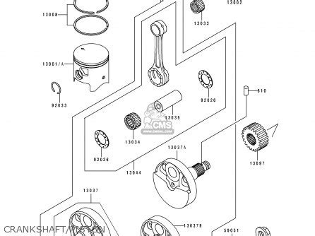 Kawasaki KDX200-E2 1990 UNITED KINGDOM AL AS parts lists and schematics