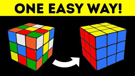 How to Solve a 3x3 Rubik's Cube In No Time | The Easiest Tutorial - YouTube