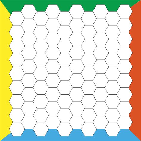 Transparent Hex Grid / It's foldable and about a2 in size, one hex is roughly 16 mm across ...