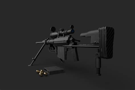 Gun 3D Model & Texture | Behance