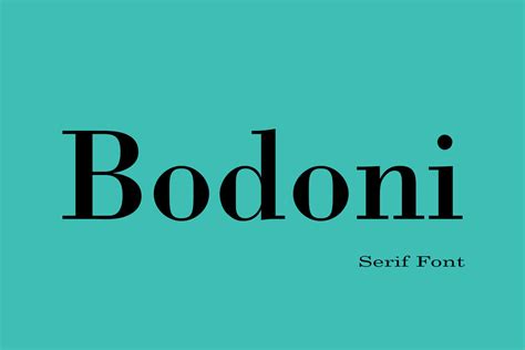 Bodoni Font - Dafont Free