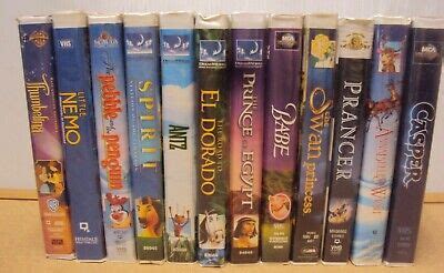 Lot 12 MGM WB DreamWorks Family/Cartoon VHS Tape Prancer Antz Spirit Gasper Babe | eBay