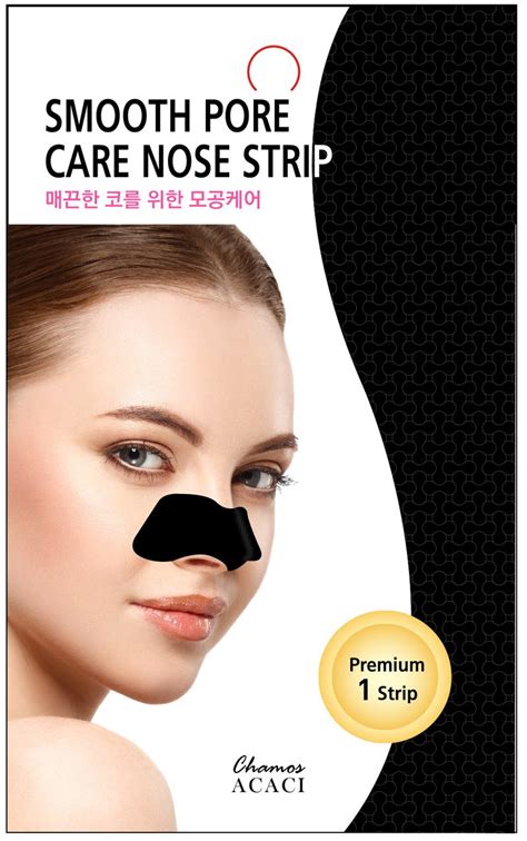 Buy CHAMOS ACACI Nose Strip, 1-Sheet Blackhead Nose Pore Care Strip,15g ...