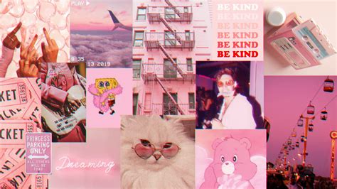 🔥 [10+] Pink Collage Computer Wallpapers | WallpaperSafari