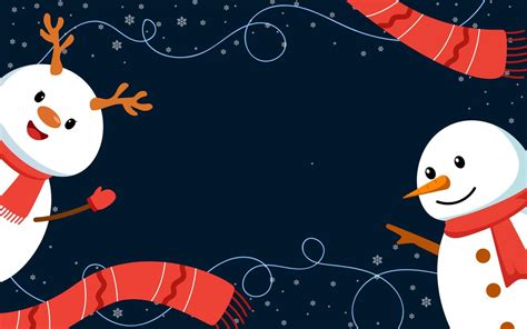 Christmas snowman background with element 14845878 Vector Art at Vecteezy