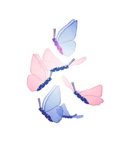 Minimalist Pastel Butterflies GIF | GIFDB.com