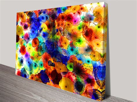 Glass Flowers Canvas Print Australia