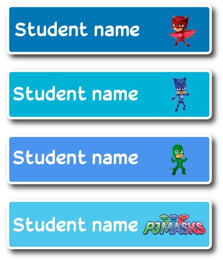 PJ Masks | Large labels | Custom Stickers Made Easy