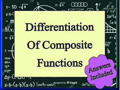 Calculus with Composite Functions | Teaching Resources