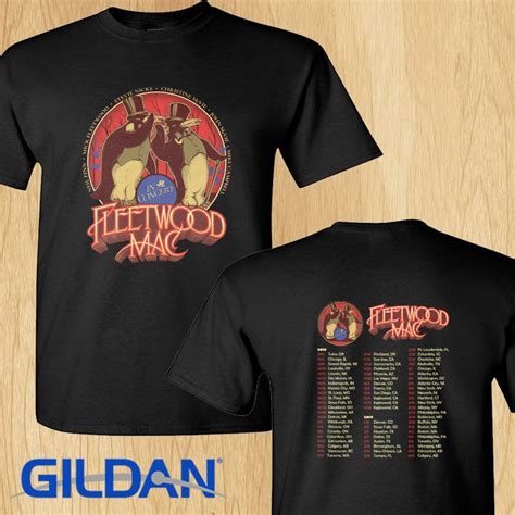 Fleetwood Mac in Concert tour concert 2019 black tee shirt S-2XL ...