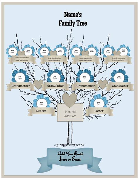 11 Generation Family Tree Template Word - Tisnyi.com