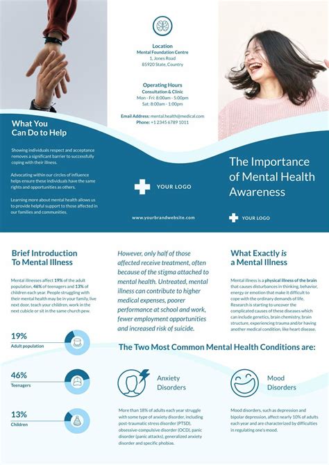 Mental Health Brochure Examples - Printable Templates