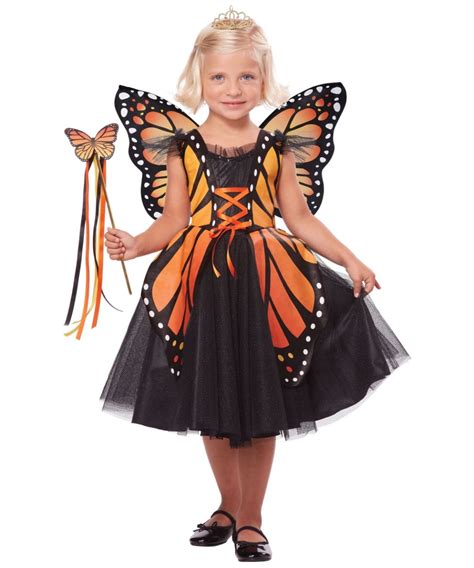 Regal Monarch Butterfly Princess Girls Costume - Girls Costume