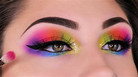 Rainbow Eyes Makeup Tutorial | Saubhaya Makeup