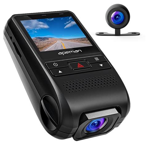 APEMAN 1080P FHD Dual In Car Dash Cam Camera 170°wide Angle 6G Lens ...