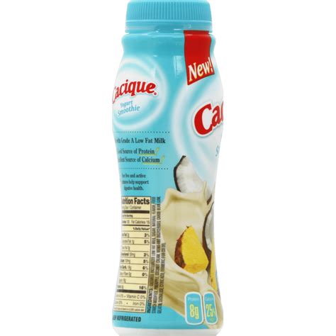 Cacique Yogurt Smoothie, Pina Colada (7 oz) - Instacart