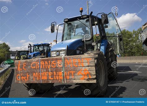 Farmers protest editorial photography. Image of marseille - 57054147