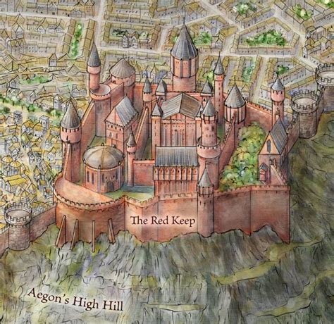 King's Landing - Fantastic Maps | Game of thrones map, King's landing, Game of thrones art