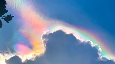 Rainbow Clouds Appeared Right After the Eclipse