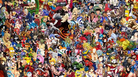 Download All Anime Epic Japanese Anime Characters Wallpaper | Wallpapers.com