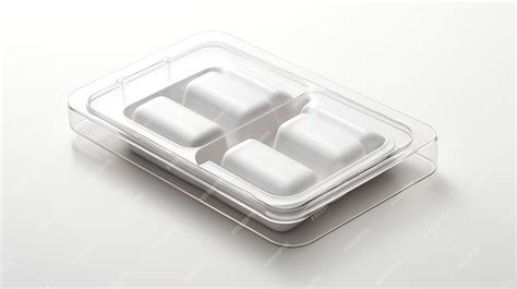 Premium AI Image | Clear plastic clamshell packaging with dividers