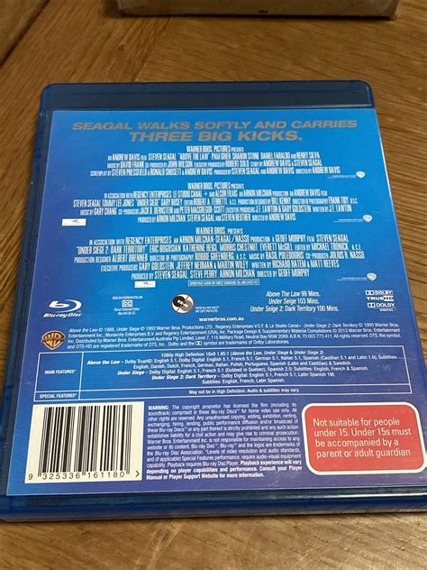 Steven Seagal Above The Law Under Siege Under Siege 2 Blu Ray Region B 3-discs | eBay