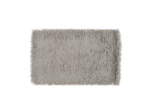 Wilder Bedside Rug in Grey | Handmade Fluffy Woven Rug | Loaf