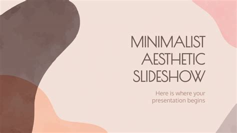 Minimalist Aesthetic Slideshow Google Slides & PPT template ...