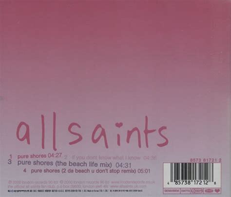 All Saints Pure Shores Korean CD single — RareVinyl.com